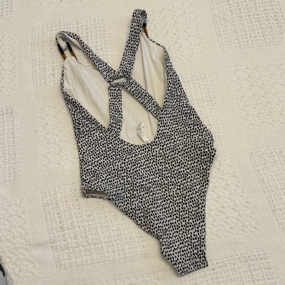 Anthropologie Tavik XS Jayce one piece tortoise detail swimsuit SW2 2965